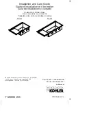 Kohler K-3760 Installation And Care Manual предпросмотр