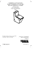 Предварительный просмотр 1 страницы Kohler K-3797 Installation And Care Manual