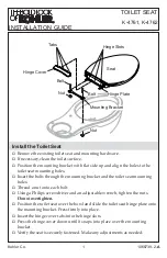 Предварительный просмотр 1 страницы Kohler K-4761 Installation Manual