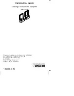 Kohler K-5293 Installation Manual предпросмотр