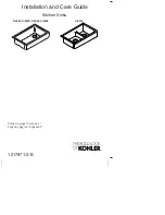 Kohler K-5664 Installation And Care Manual предпросмотр