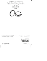 Предварительный просмотр 1 страницы Kohler K-7142 Installation And Care Manual