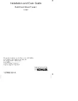 Предварительный просмотр 1 страницы Kohler K-73081 Installation And Care Manual