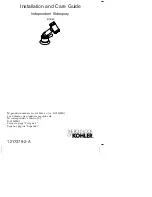 Kohler K-7344 Installation And Care Manual предпросмотр