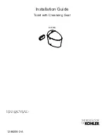 Kohler K-77780 Installation Manual preview