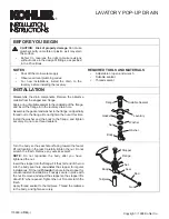 Kohler K-78172-BN Installation Instructions предпросмотр