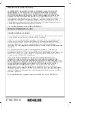 Preview for 8 page of Kohler K-9616 Installation And Care Manual