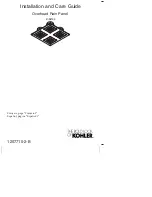 Kohler K-98740 Installation And Care Manual предпросмотр