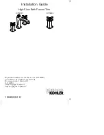 Предварительный просмотр 1 страницы Kohler K-T16237 Installation Manual