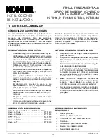 Предварительный просмотр 13 страницы Kohler K-T314 Installation Instructions Manual