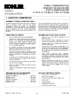 Предварительный просмотр 25 страницы Kohler K-T314 Installation Instructions Manual