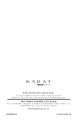 Preview for 8 page of Kohler KARAT K-23883 Installation And User Manual