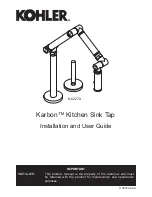 Предварительный просмотр 1 страницы Kohler Karbon K-6227A Installation And User Manual