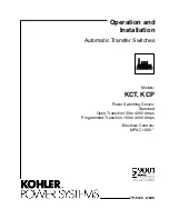 Kohler KCP MPAC 1000 Operation And Installation preview