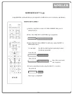 Предварительный просмотр 16 страницы Kohler KD-7 User Manual