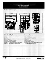 Предварительный просмотр 4 страницы Kohler KD350D Specifications