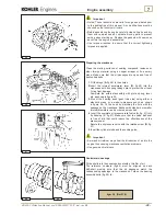 Предварительный просмотр 39 страницы Kohler KD425-2 Workshop Manual