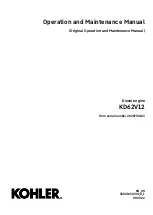 Kohler KD62V12 Operation And Maintenance Manual предпросмотр