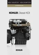 Kohler KDI-1903TCR Owner'S Manual предпросмотр