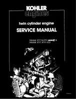 Kohler KT17 Service Manual предпросмотр