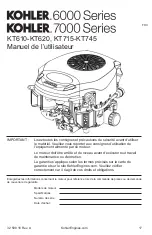 Предварительный просмотр 17 страницы Kohler KT715 Owner'S Manual