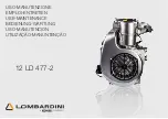 Предварительный просмотр 1 страницы Kohler Lombardini 12 LD 477-2 Use And Maintenance