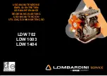 Kohler Lombardini LDW 1003 Use & Maintenance предпросмотр