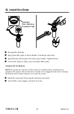 Preview for 18 page of Kohler Loure K-123L36-SANL-CP Installation Instructions Manual