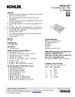 Preview for 1 page of Kohler Mariposa K-1239-GLW Quick Start Manual