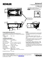 Preview for 2 page of Kohler Mariposa K-1239-GLW Quick Start Manual