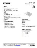 Preview for 1 page of Kohler Mariposa K-1239-GRF Manual