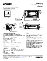 Preview for 2 page of Kohler Mariposa K-1239-GRF Manual