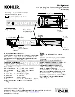 Preview for 2 page of Kohler Mariposa K-1257-G Quick Start Manual