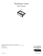 Kohler Memoirs K-723 Roughing-In Manual preview