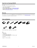 Предварительный просмотр 2 страницы Kohler Memoirs K-8333-0 Installation Instructions Manual