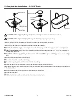 Предварительный просмотр 8 страницы Kohler Memoirs K-8333-0 Installation Instructions Manual