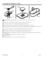 Предварительный просмотр 12 страницы Kohler Memoirs K-8333-0 Installation Instructions Manual