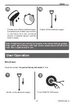 Preview for 27 page of Kohler Mira Decor Installation And User Manual