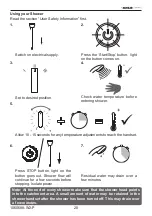 Предварительный просмотр 20 страницы Kohler Mira Escape Thermostatic 9.0 kW J95Hb/c Installation And User Manual