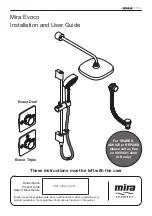 Предварительный просмотр 1 страницы Kohler Mira Evoco Dual Installation And User Manual