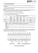 Preview for 10 page of Kohler PowerWAVE 3000/P1 User Manual