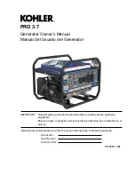 Kohler PRO 3.7 Owner'S Manual предпросмотр