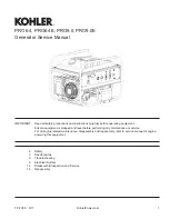 Предварительный просмотр 1 страницы Kohler PRO6.4 Service Manual