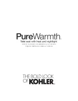 Предварительный просмотр 5 страницы Kohler PureWarmth Quick Start Manual