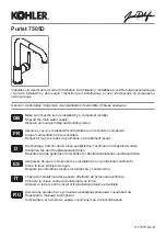 Kohler Purist 7505D Installation & User Manual предпросмотр