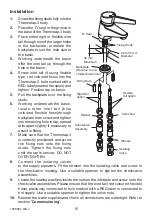 Предварительный просмотр 10 страницы Kohler rada Thermotap-3 Product Manual