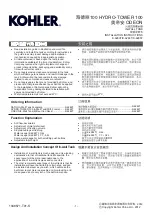 Preview for 1 page of Kohler RATIO K-6283T Installation Instructions Manual