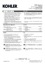 Preview for 1 page of Kohler REACH K-3856T-S Installation Instructions Manual