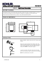 Preview for 1 page of Kohler Renew 98351T Installation Instructions