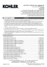 Preview for 13 page of Kohler REVE K-14042T-L Installation Instructions Manual